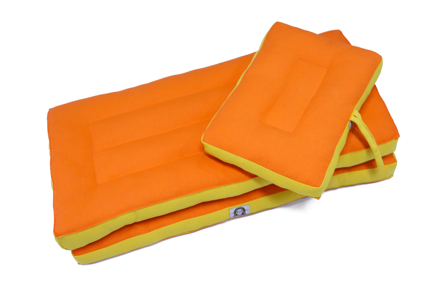 Orange Meditation Cushion & Zabuton Mat Set