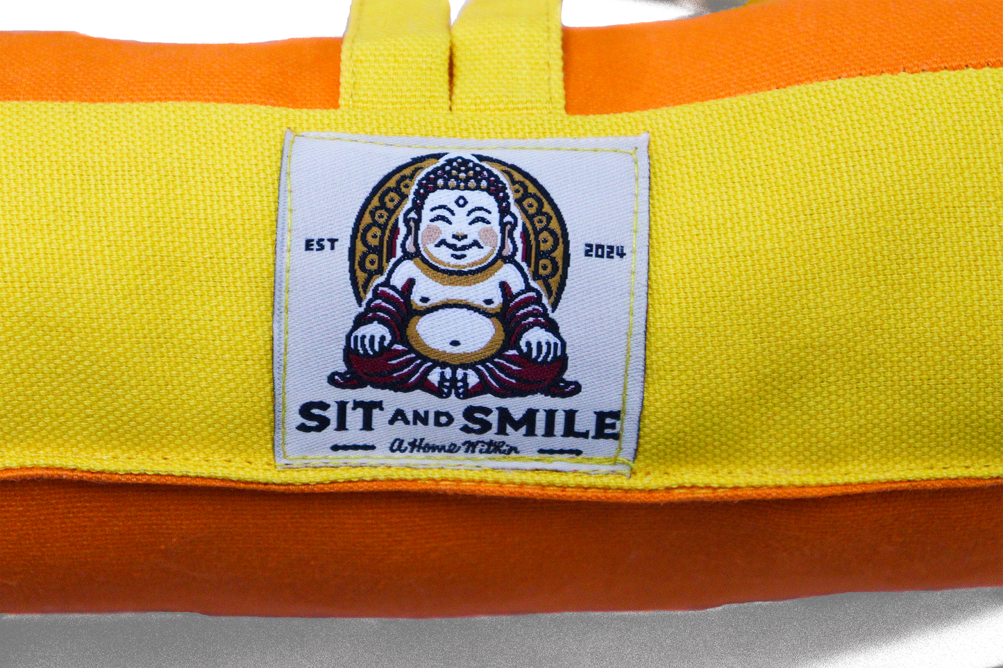 Orange Meditation Cushion & Zabuton Mat Set
