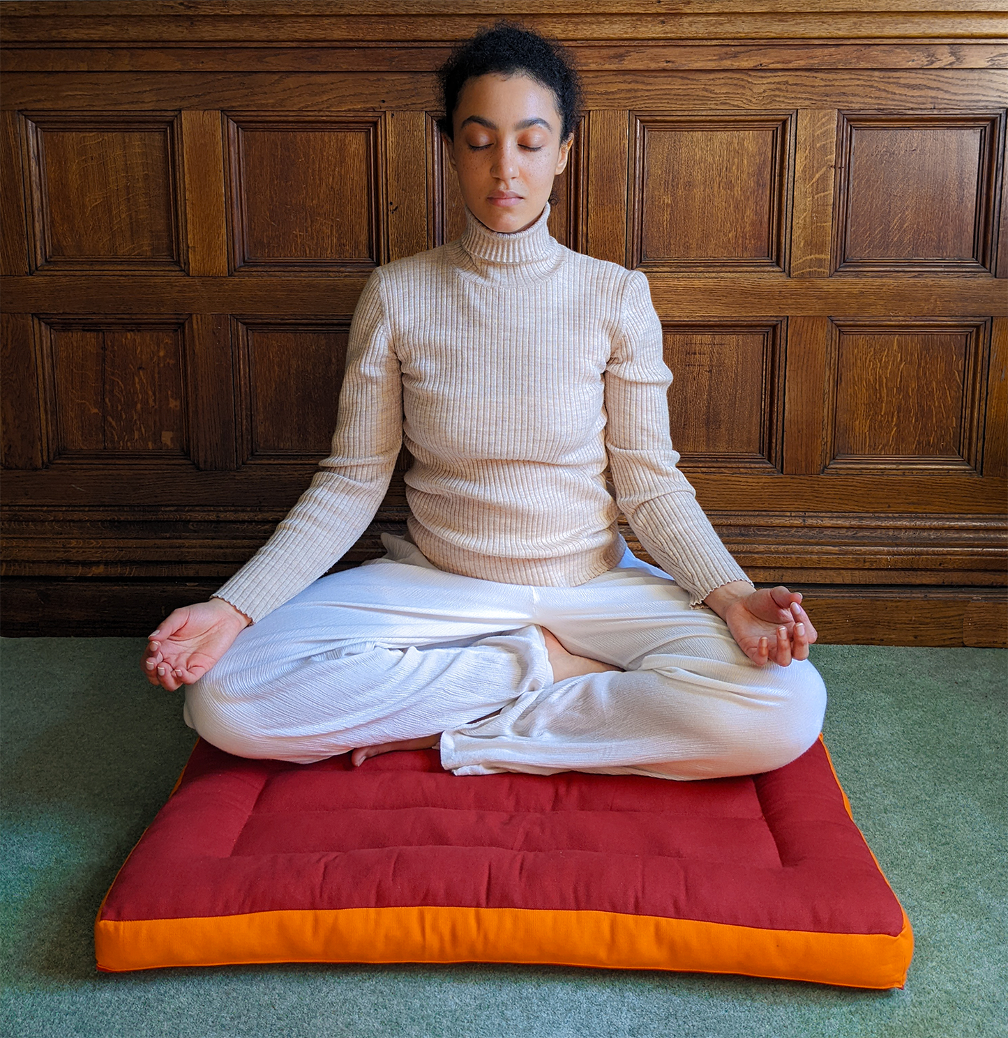 Red Meditation Cushion